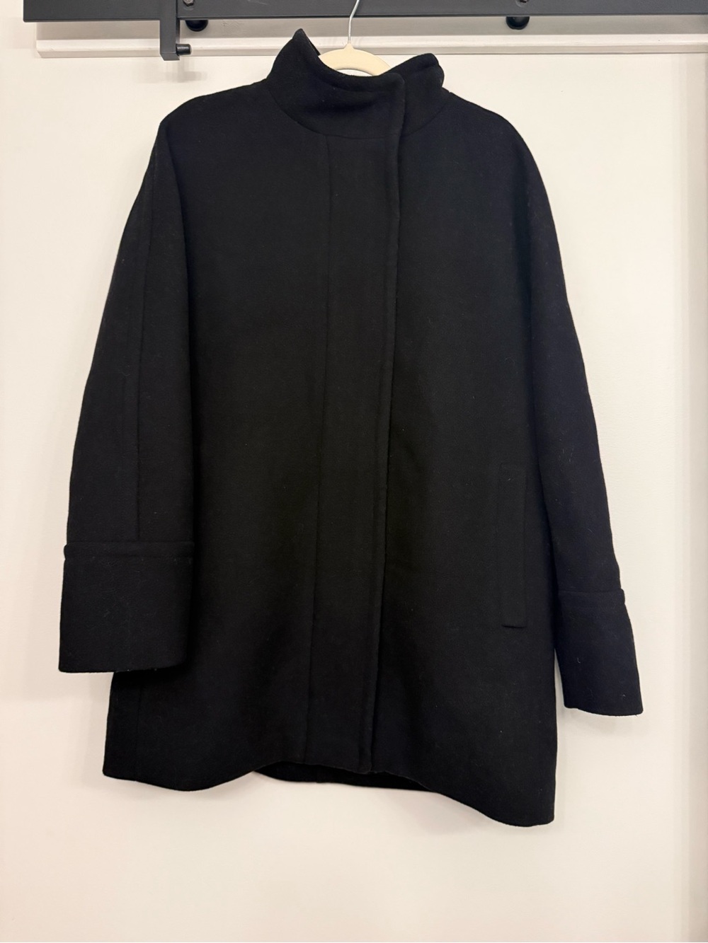 J. Crew Black City Coat